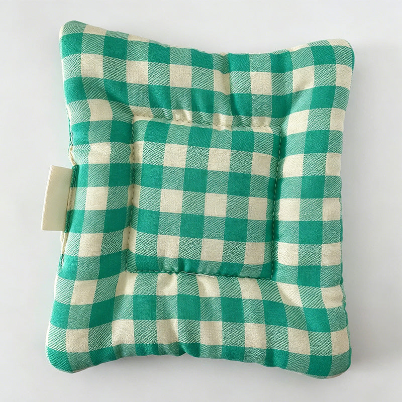 Colorful Quilted Plaid Cotton Coasters for Table