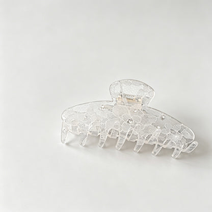Dot Lace Hollow Transparent Shark Hair Claw Clip