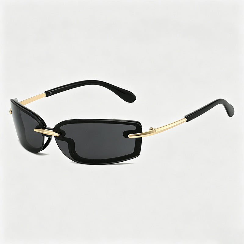Rimless Square Candy Fashion Chic Sunglasses