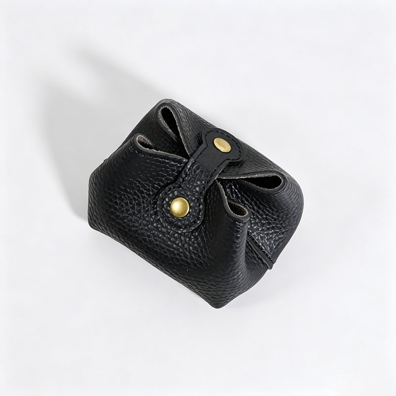 Mini Pebbled PU Snap Coin Purse