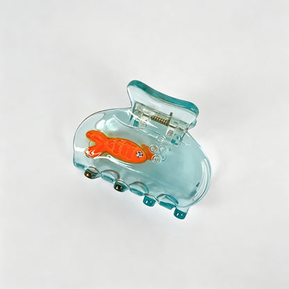 Goldfish Acetate Hair Claw Clips
