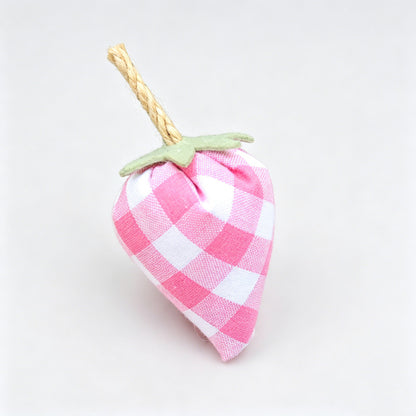 Handmade Fabric Strawberry Hanging Ornament