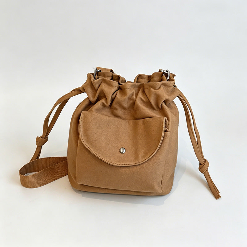 Everyday Drawstring Bucket Bag