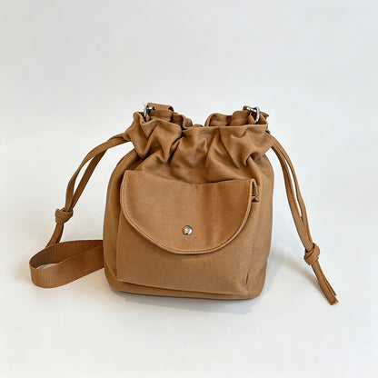 Everyday Drawstring Bucket Bag