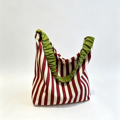 Striped Rope Tote Bag
