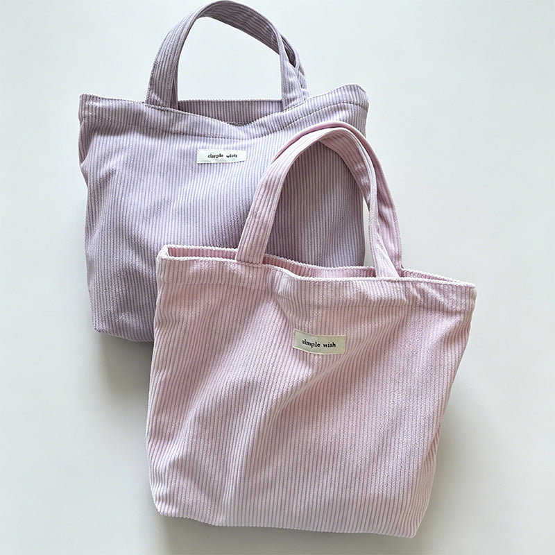 Minimalist Cotton Hollow Flower Shoulder Tote Handbag