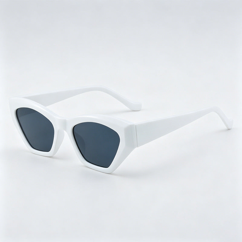 Trendy Small Angular Cat Eye PC Fashion Sunglasses