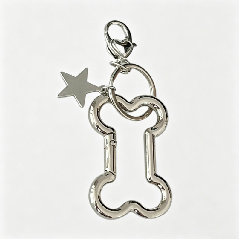 Bone Shape Keychain Bag Charm