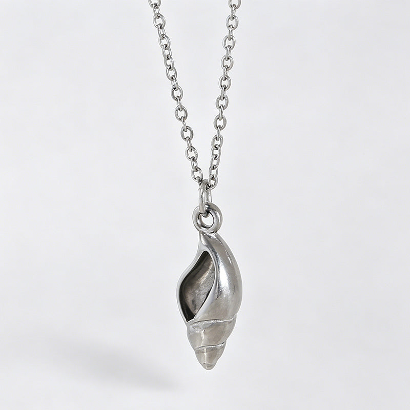 Ocean Beach Series Starfish Shell Stainless Necklace