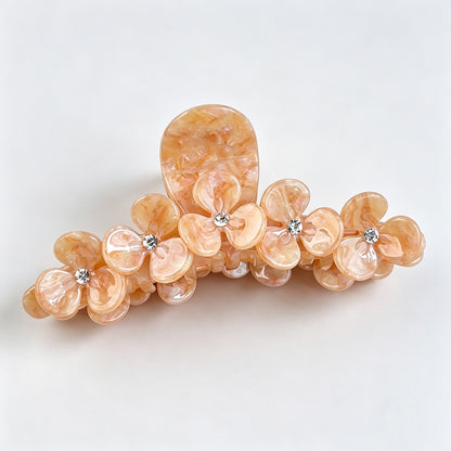 Pearl Floral Claw Clip