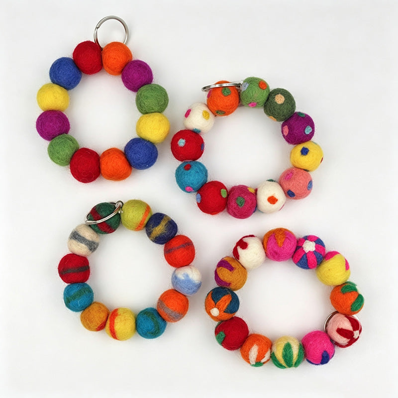 Pom Pom Keychain
