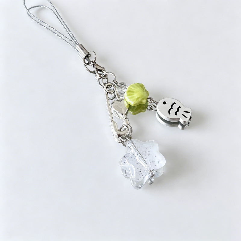 Star Shell Fish Keychain