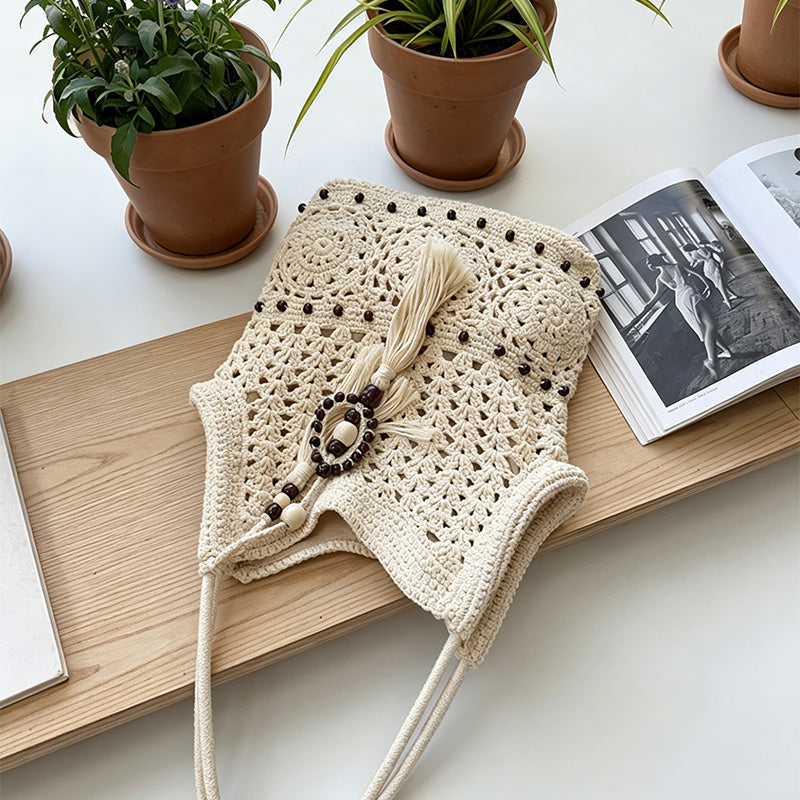 Open Weave Shoulder Bag