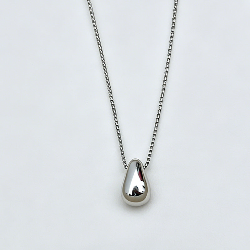 Modern Elegant Water Drop Titanium Steel Necklace