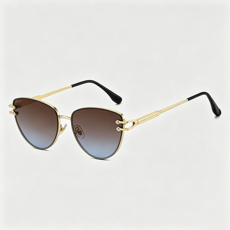 Polygon Trendy Minimalist Metal Fashion Sunglasses