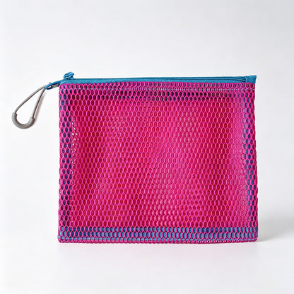 Mesh Zipper Storage Pouch