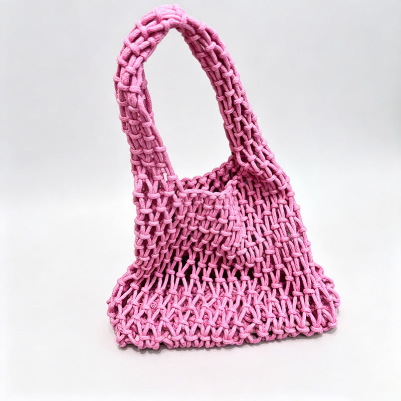 Mesh Knit Tote Bag