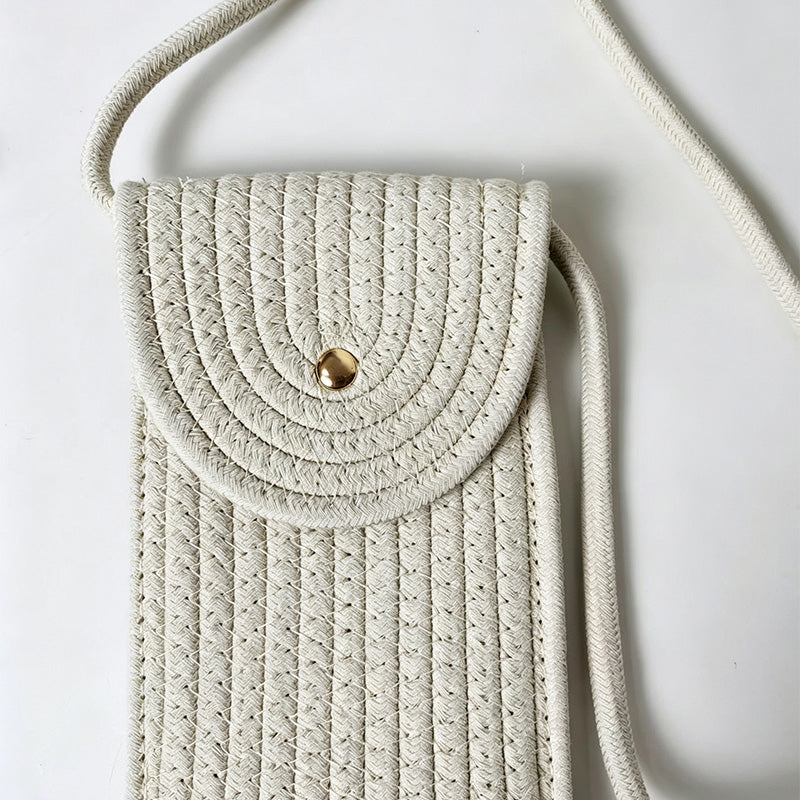 Ribbed Phone Crossbody Bag