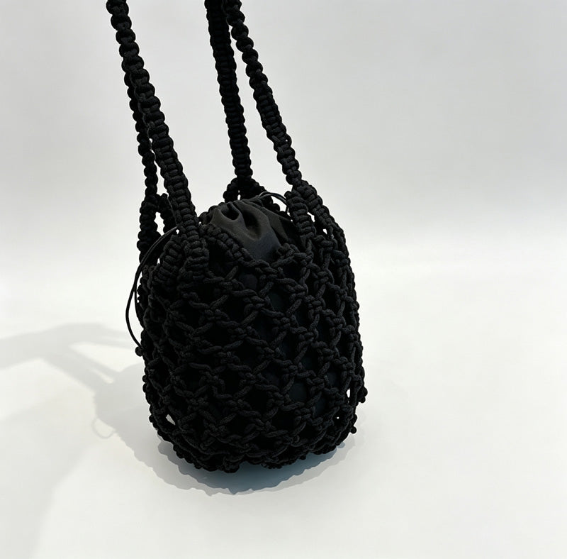 Beaded Crochet Shoulder Bag