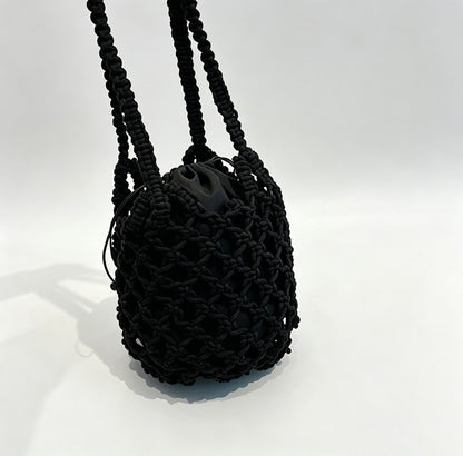 Beaded Crochet Shoulder Bag