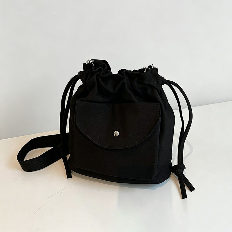 Everyday Drawstring Bucket Bag
