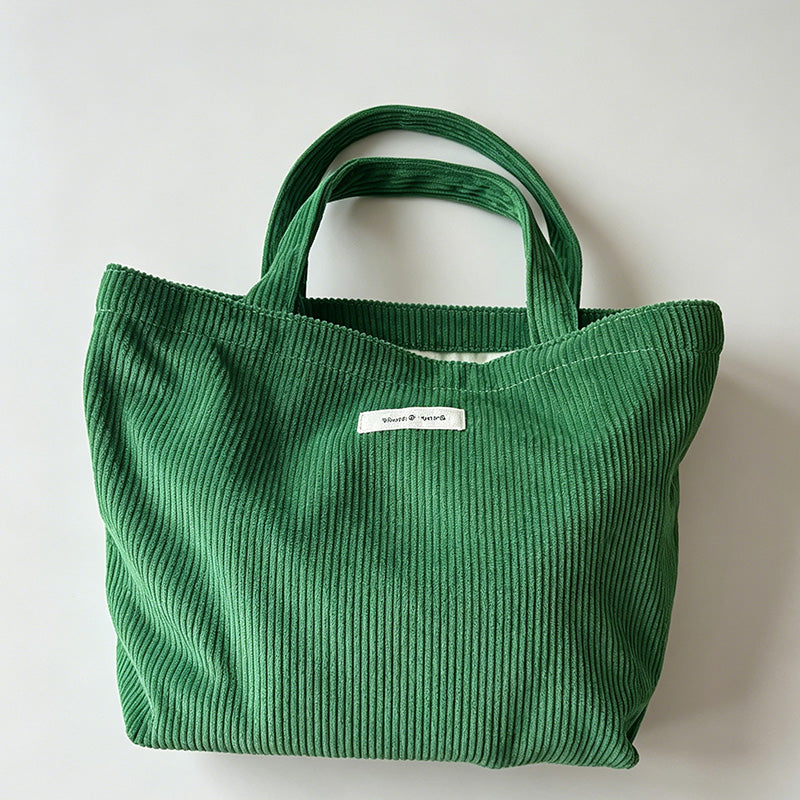 Minimalist Cotton Hollow Flower Shoulder Tote Handbag