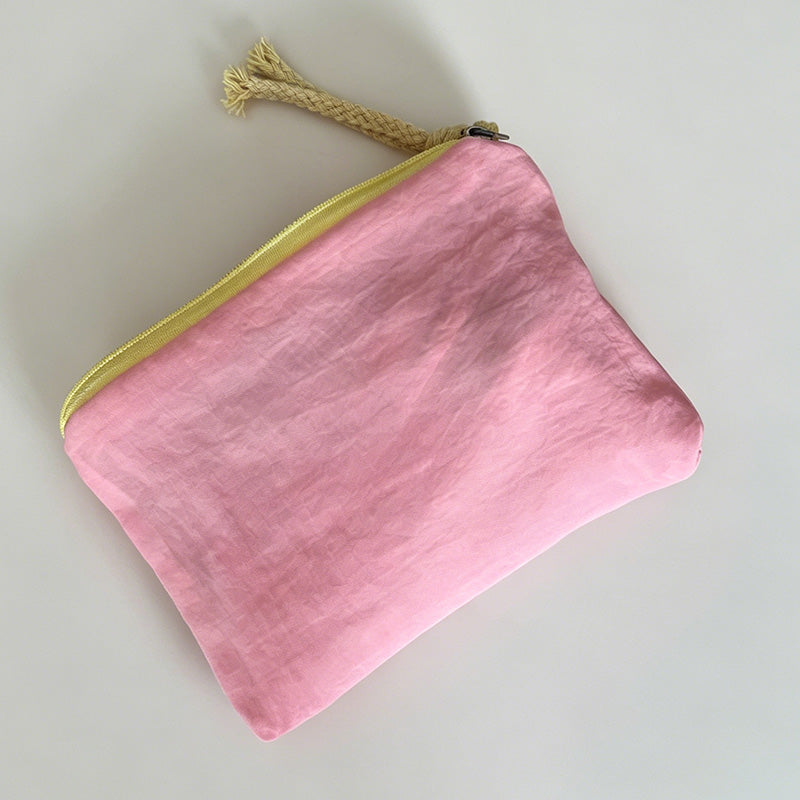 Minimalist Solid Color Nylon Coin Purse
