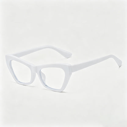 Trendy Slim Cat Eye Transparent Glasses