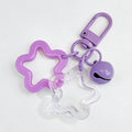 Hollow Two-Tone Star Acrylic Keychain