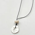 Modern Artistic Matte Hollow Oval Copper Necklace