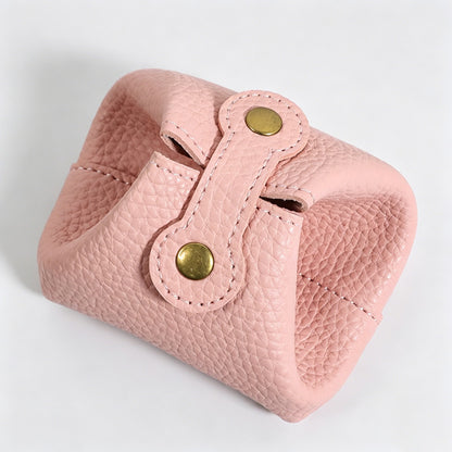 Mini Pebbled PU Snap Coin Purse