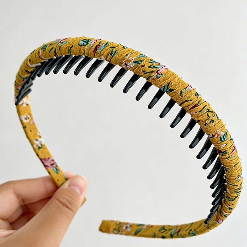 Vintage Floral Non-Slip Fabric Headband