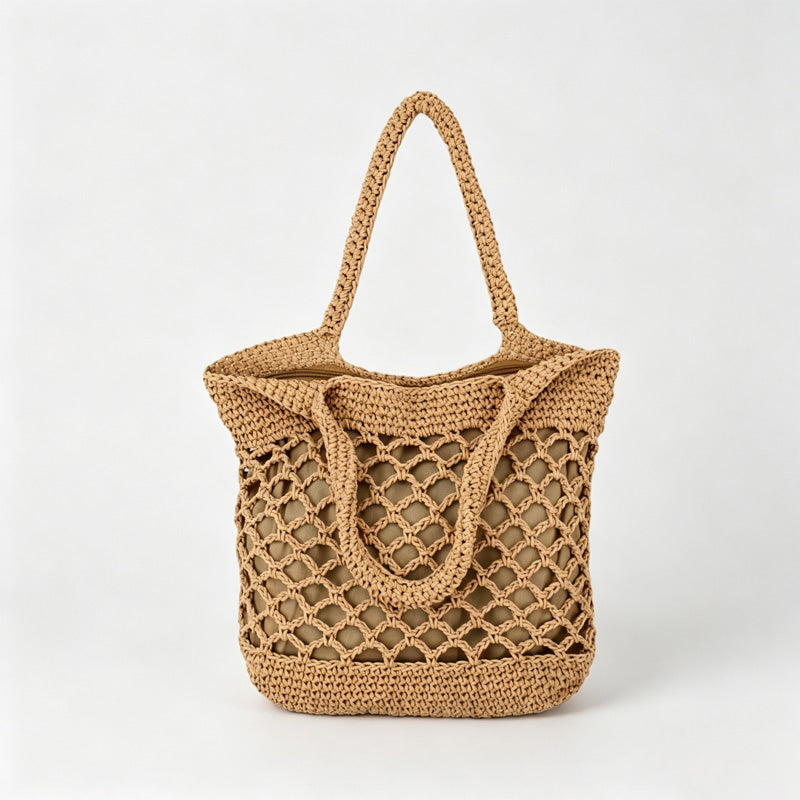 Macrame Mesh Tote Bag