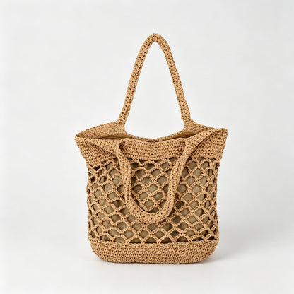 Macrame Mesh Tote Bag