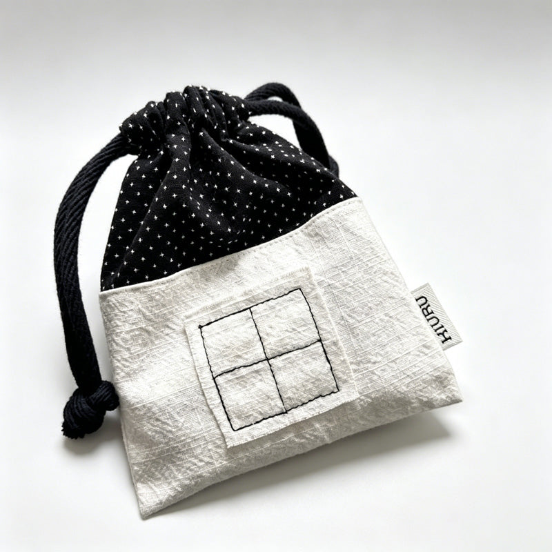 House Drawstring Storage Pouch