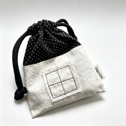 House Drawstring Storage Pouch