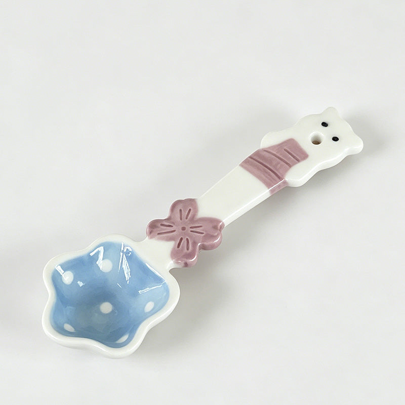 Textured Premium Lovely Hand-Painted Ceramic Spoon
