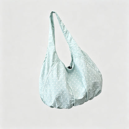 Polka Dot Large Capacity Hobo Tote Bag