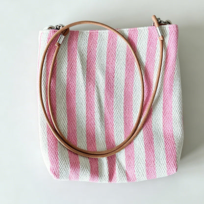 Striped Crossbody Bag
