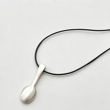 Modern Artistic Matte Hollow Oval Copper Necklace