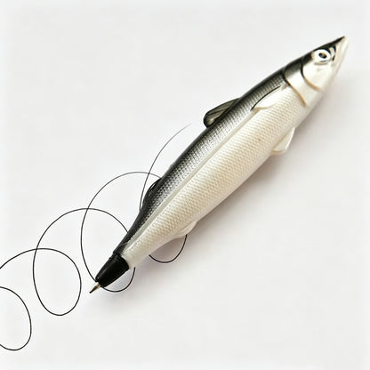 Fish Shaped Pull Cap Ballpoint Pen