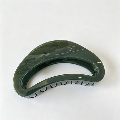 Large Butterfly Acetate Half Round Hair Claw Clip