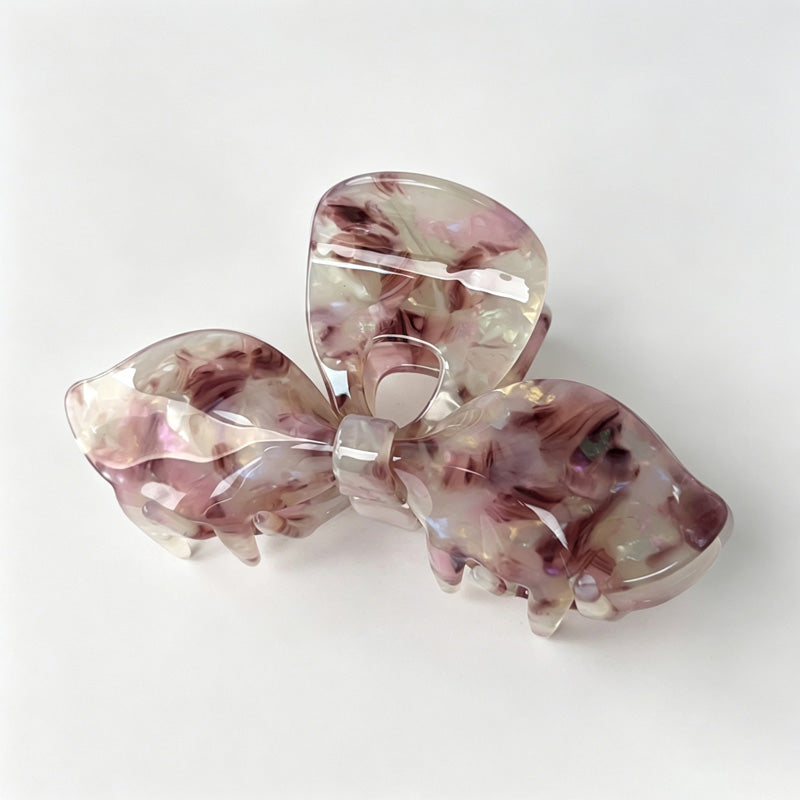Marbled Acetate Butterfly Hair Claw Clip