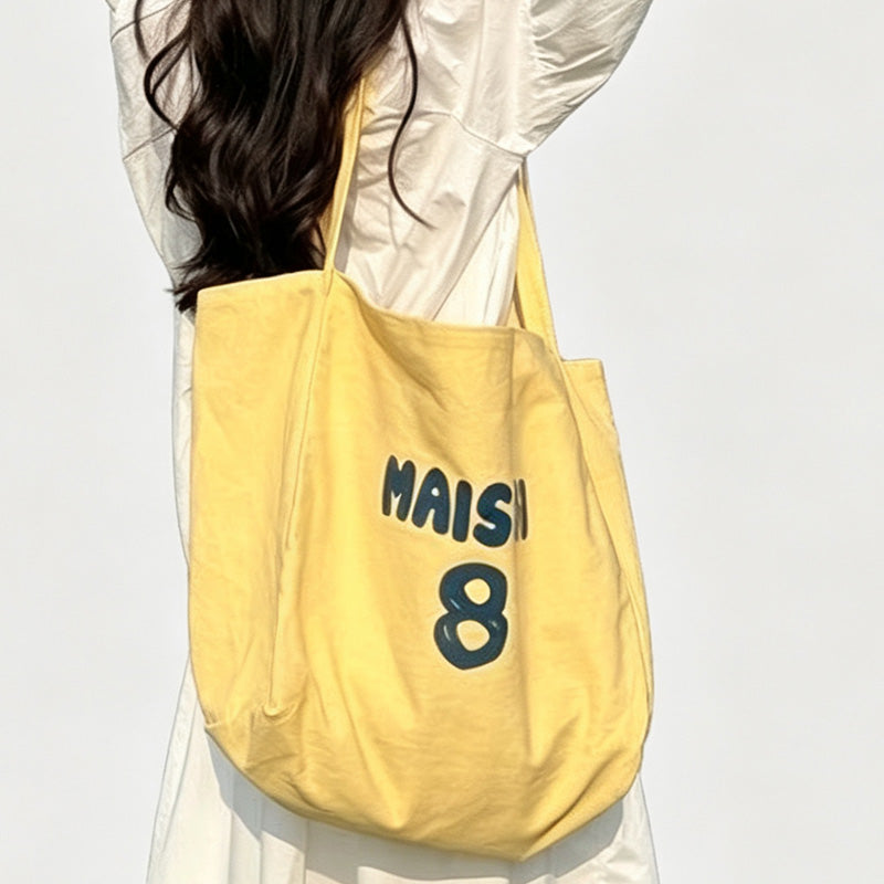 Varsity Canvas Tote Bag