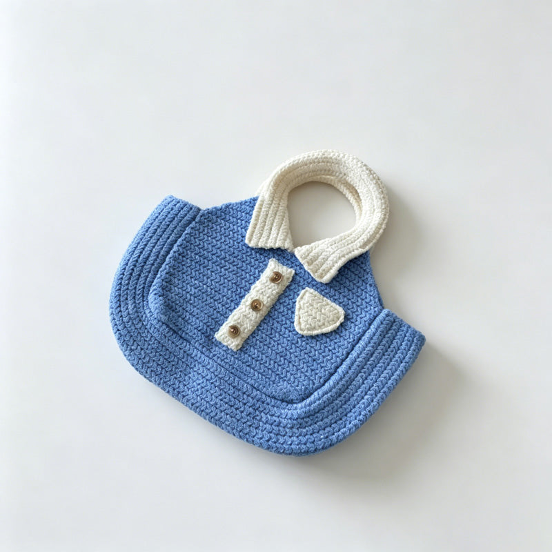Collared Knit Tote Bag