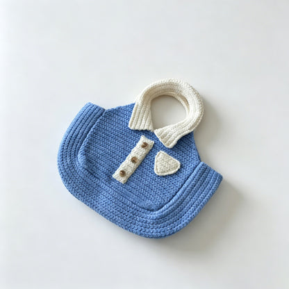 Collared Knit Tote Bag