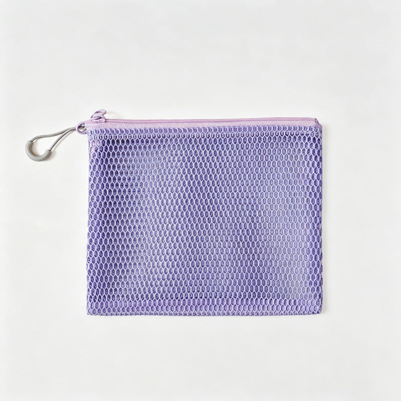 Mesh Zipper Storage Pouch