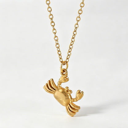 Ocean Beach Series Starfish Shell Stainless Necklace