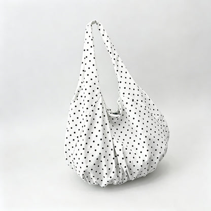 Polka Dot Large Capacity Hobo Tote Bag