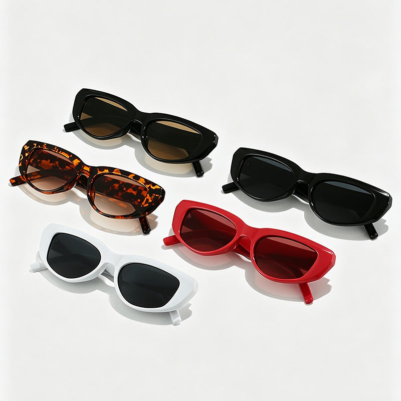 Retro Cat-Eye PC Frame Fashion Sunglasses